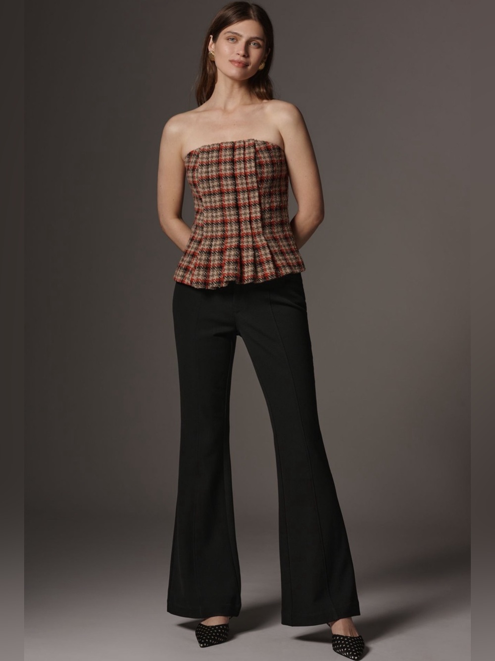 NWT! Anthropologie Maeve Off Duty Mid-Rise Flare Pants- Size XL 🪝
